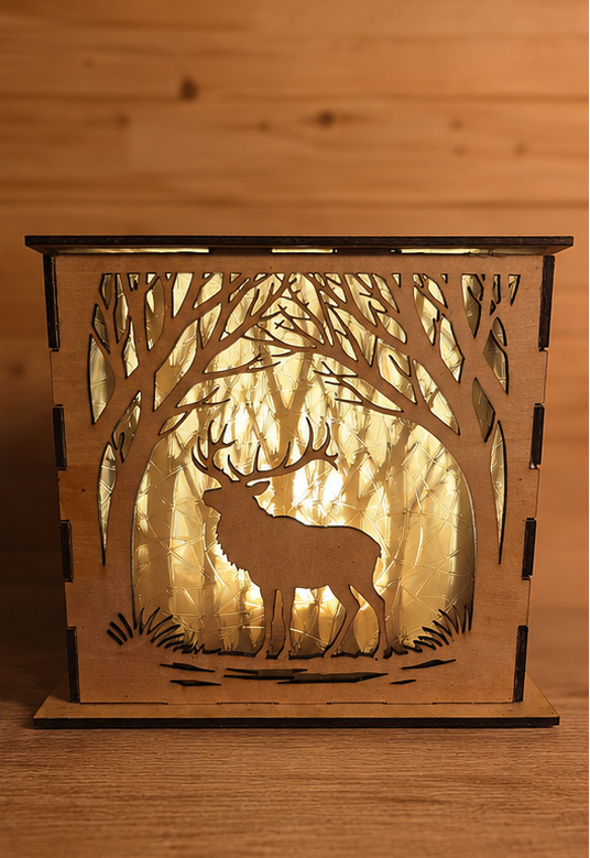 Shadow box lamp