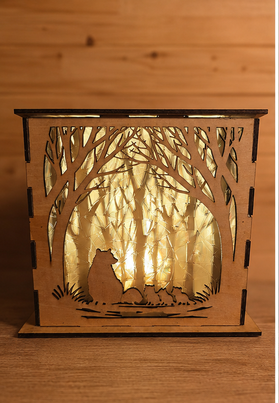 Shadow box lamp