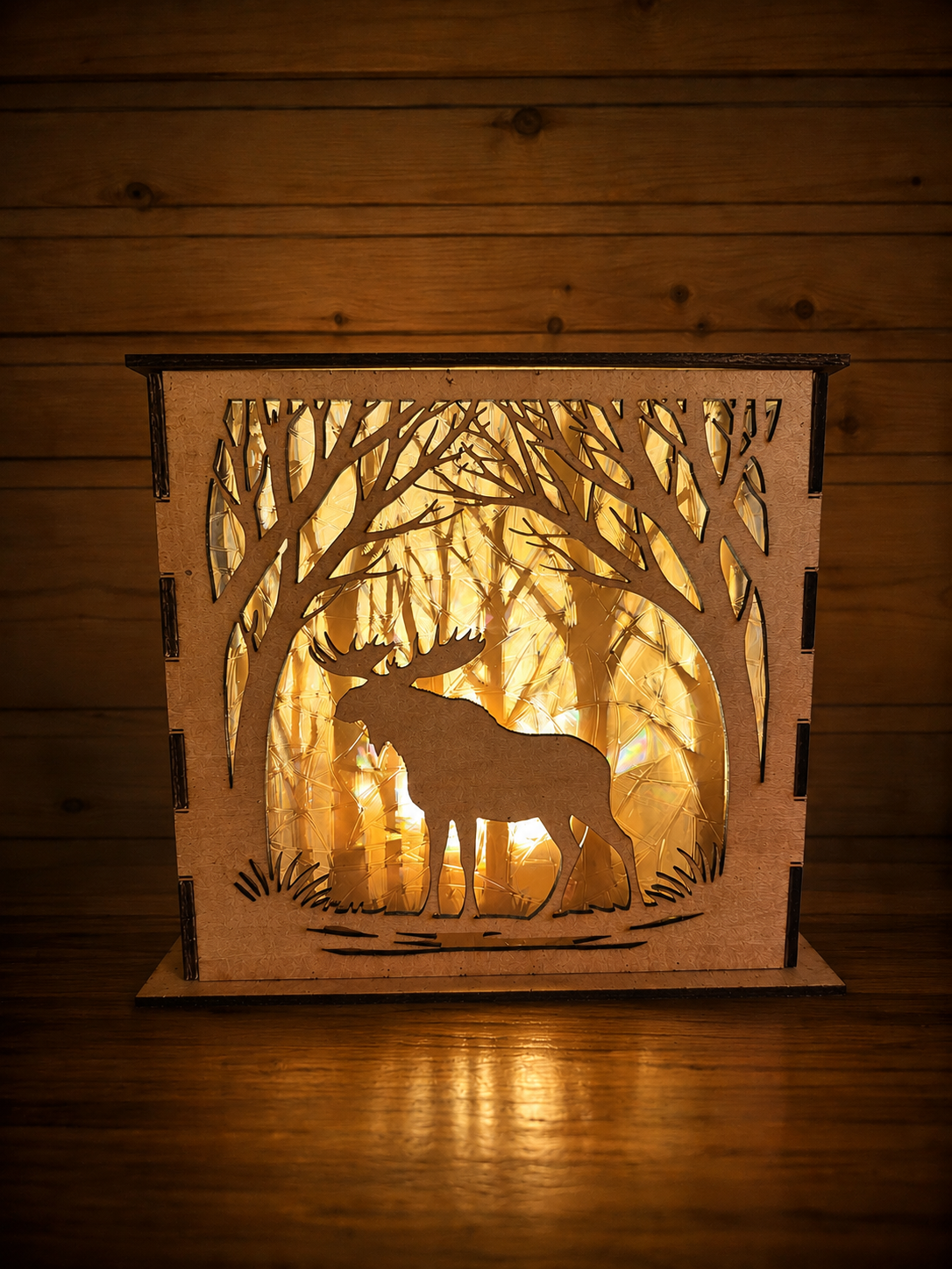 Shadow box lamp