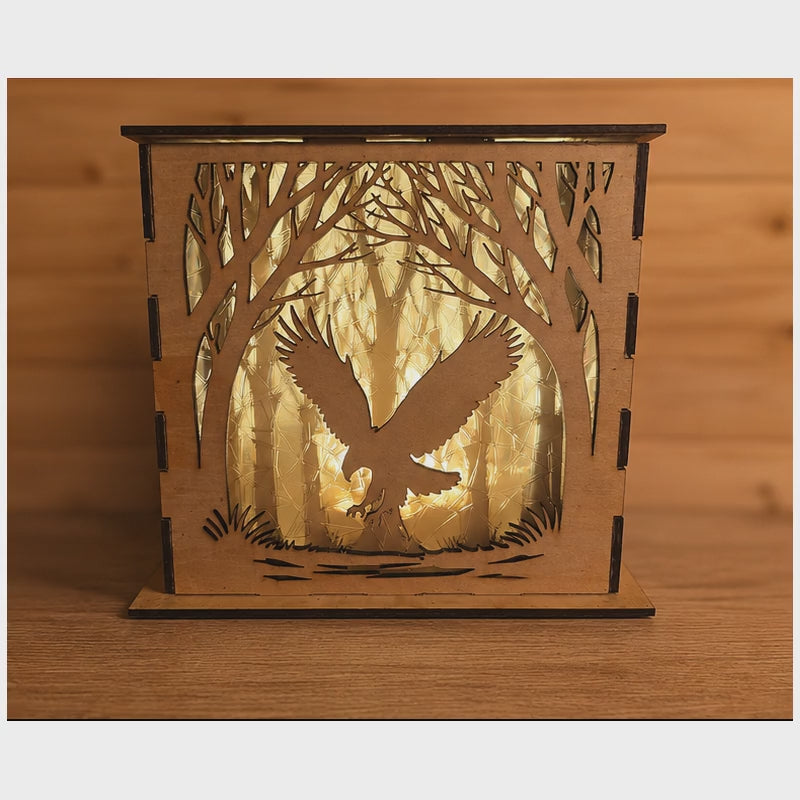 Shadow box lamp